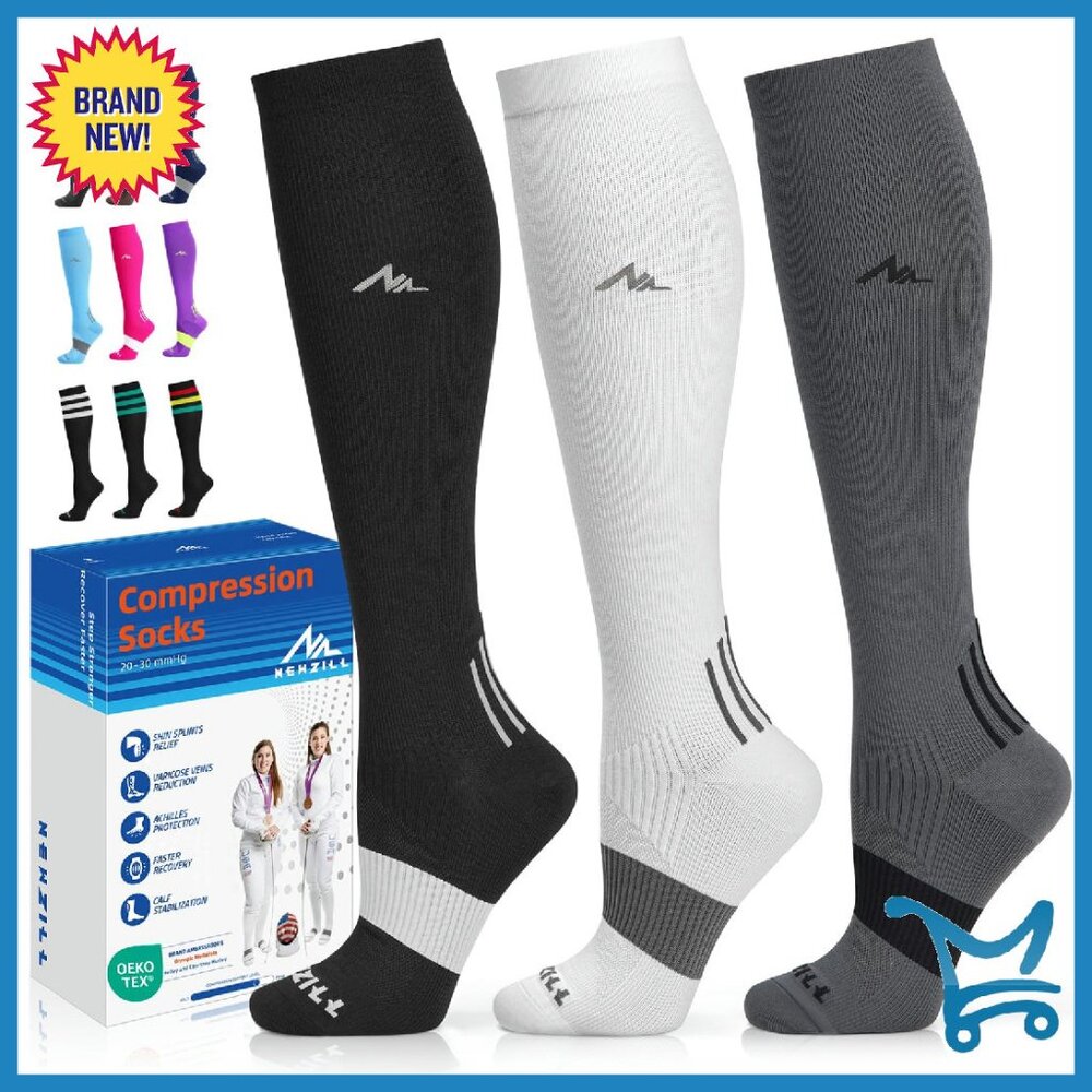 Medical Compression Socks KneeHigh 2030 Mmhg Support For Circulation AllDay